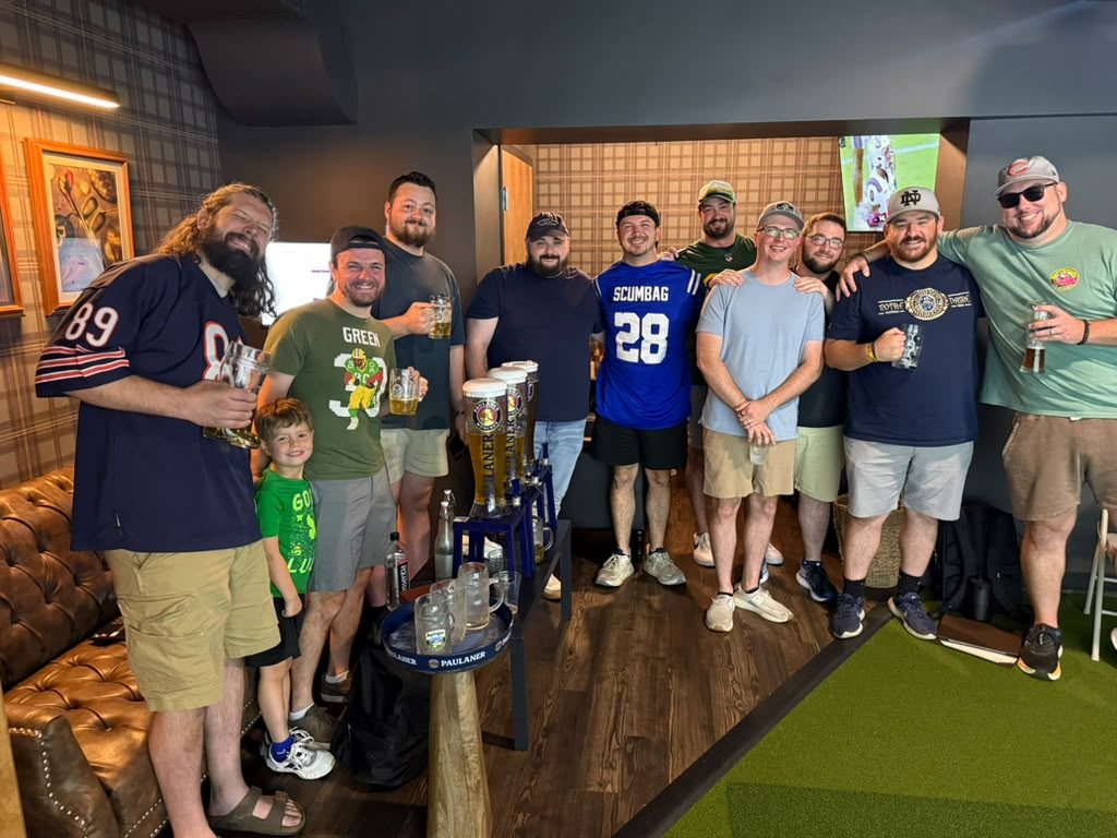Fantasy football draft day in the VIP room